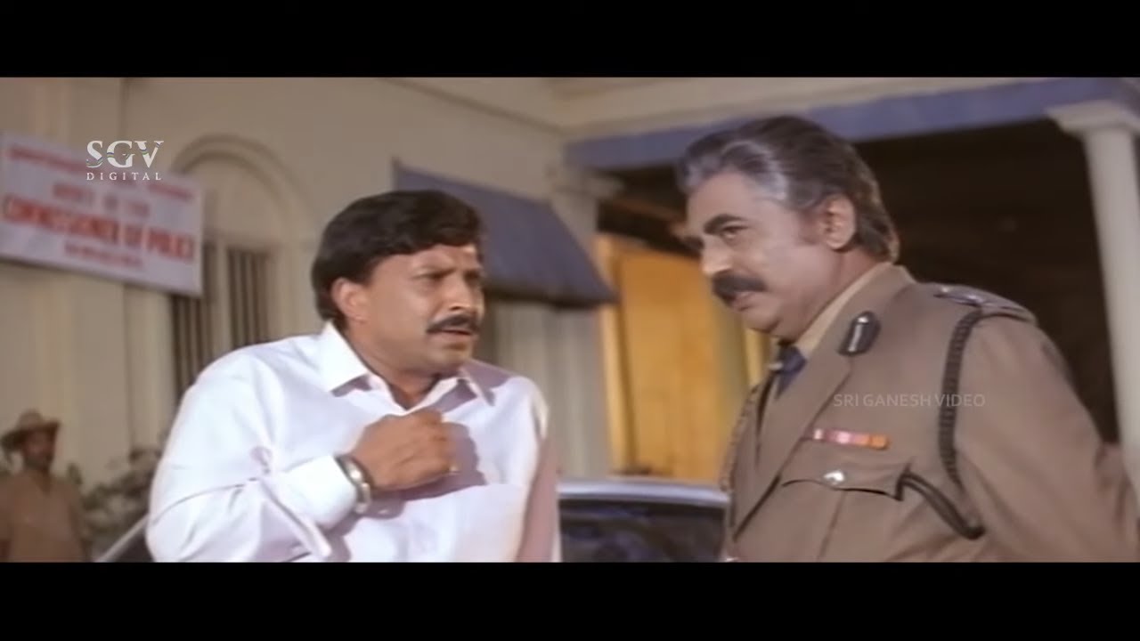 Dr.Vishnuvardhan Sting Operation To Seize Gold Biscuit | Samrat Kannada Movie Part-3