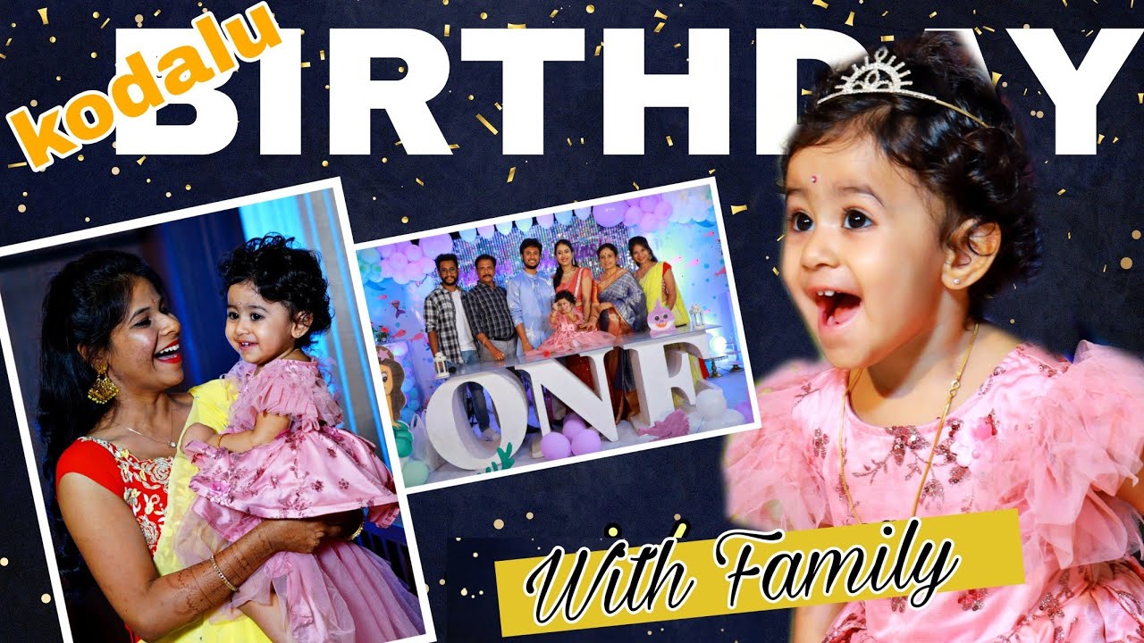 Kodalu B'day with Family | Siri Challa | Siri Challa Official | B'day Vlog | 1st Birthday | EP-13
