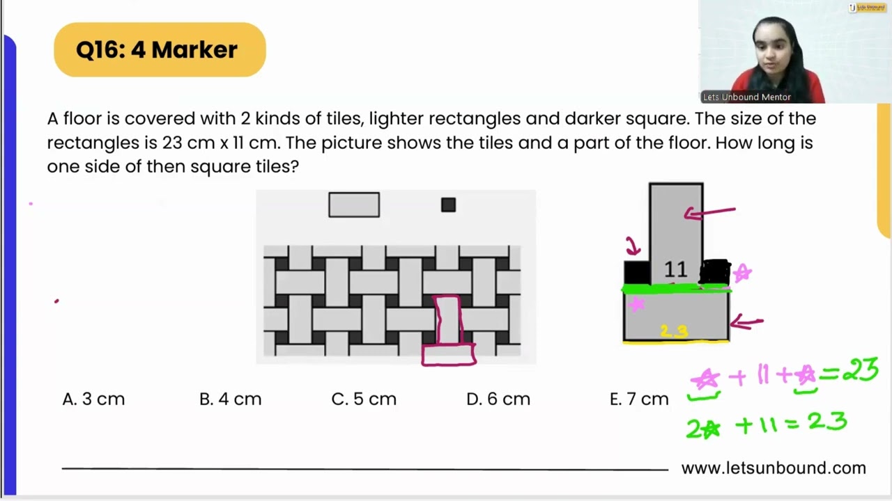 Math Kangaroo 2024 Solutions | Level 3-4 | Problem 16 #mathkangaroo2025Prep #prepclass