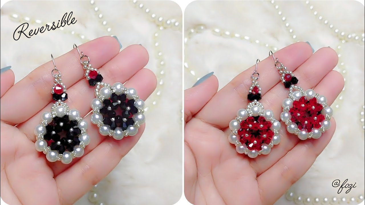 I Made These VIRAL 2-in-1 Reversible Earrings! 😱 (Easy DIY)
