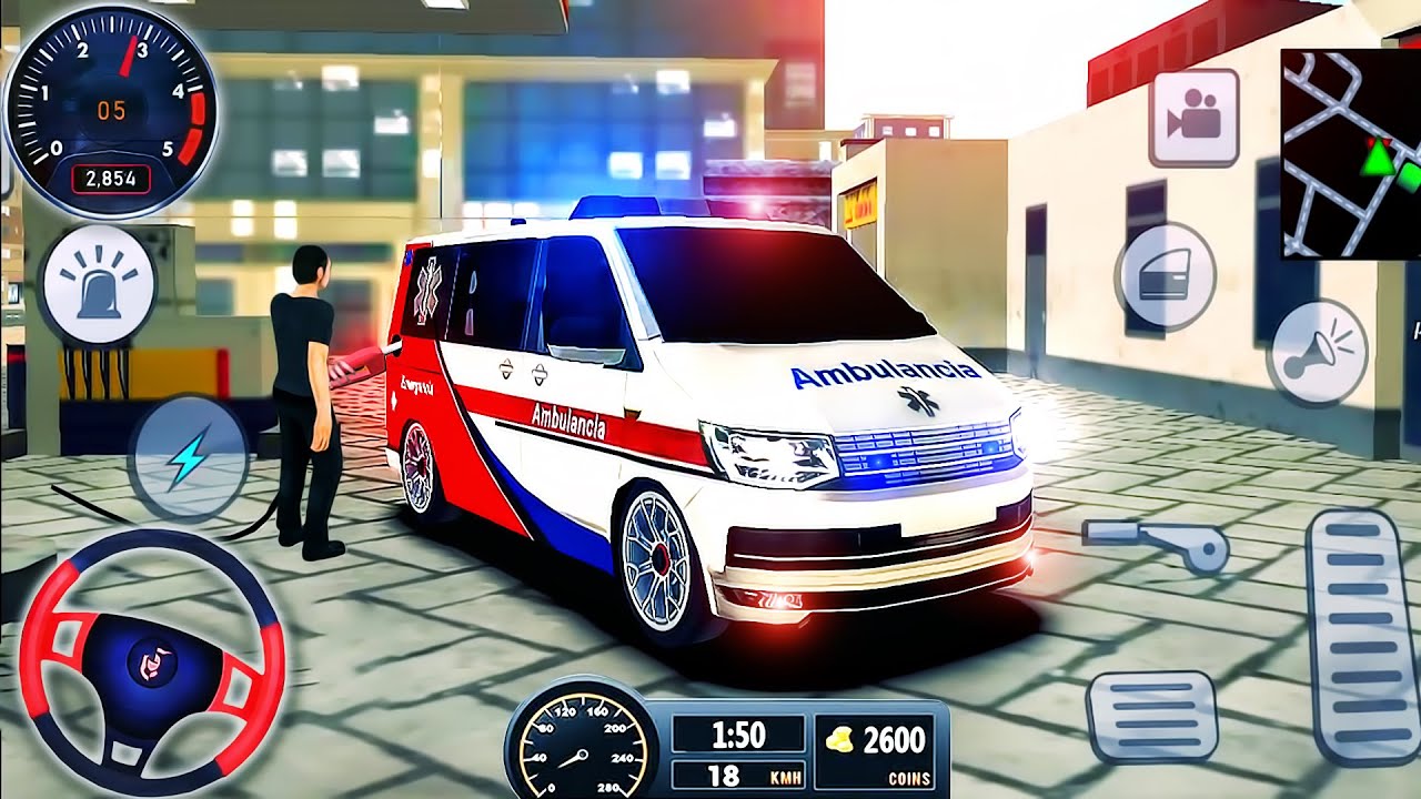 Brasil Tuning: New Ambulance Driving in City - Police Chase and Escape Racing - Android GamePlay #3