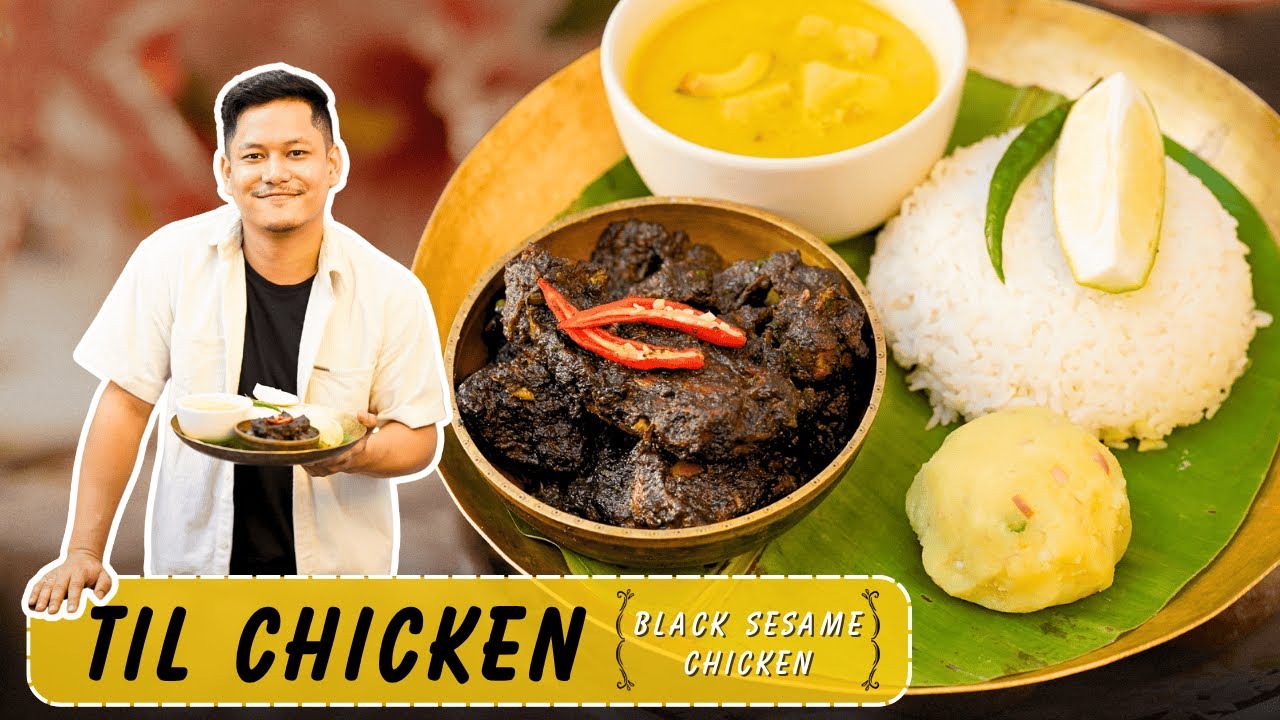 Til Chicken | Black Sesame Chicken | Authentic Assamese Til Chicken Recipe By MasterChef Nayan