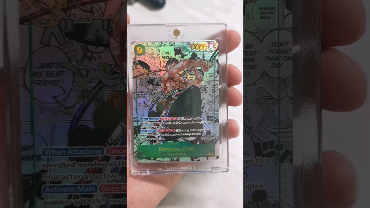 One Piece OP-06 Wings of the Captain Big Hit Manga Alt Art Zoro Opening 