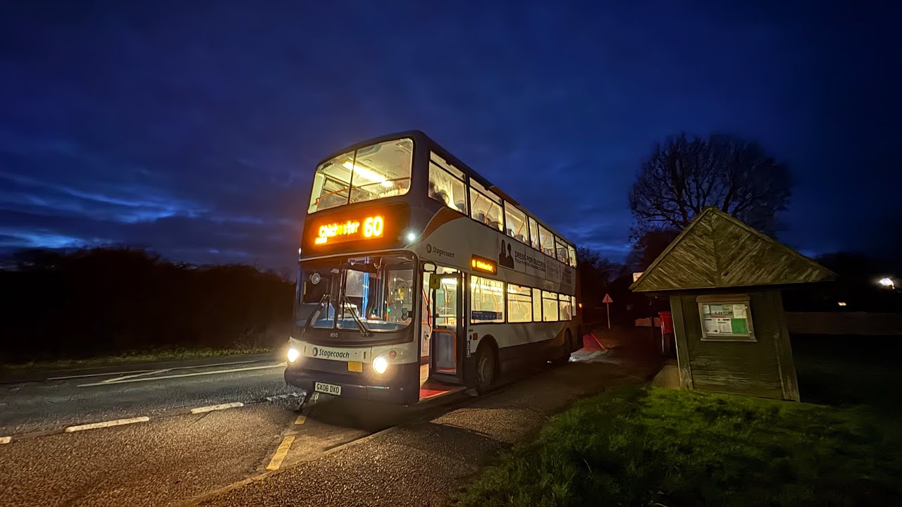 Kickdown central+Fast driver Stagecoach South 18515 GX06 DXO on Route 60 from midhurst to Chichester
