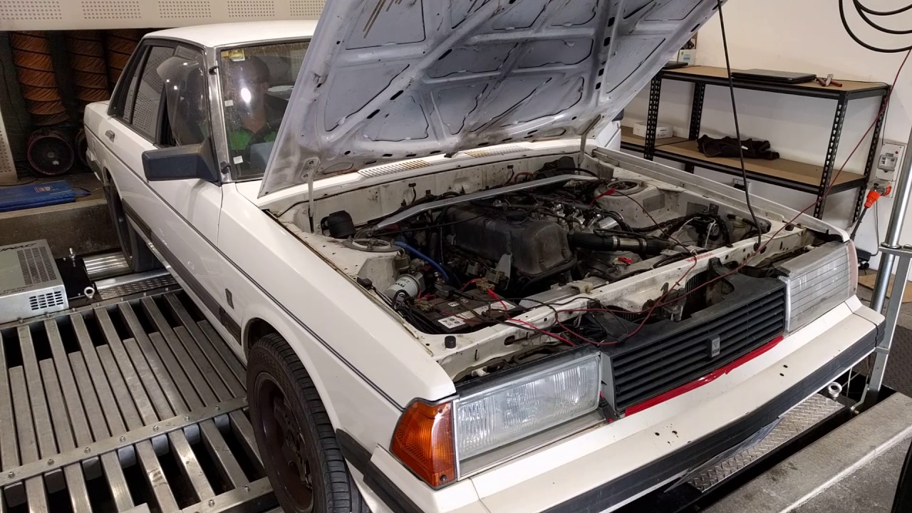 Nissan L20B 2.3L stroker on the dyno. 110Kw at the wheels