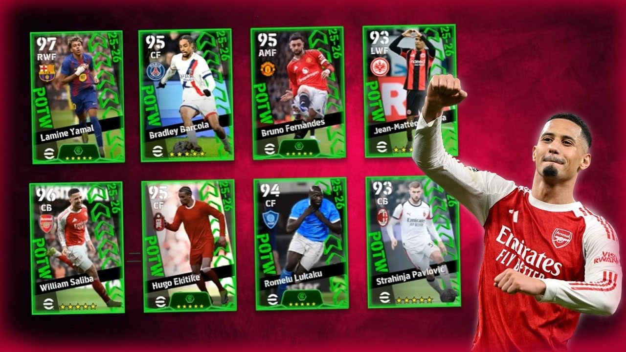 DAPET BEK KUAT DAN CEPAT,Saliba 101,Yamal,102,Bruno,101  || efootbaall mobile 26
