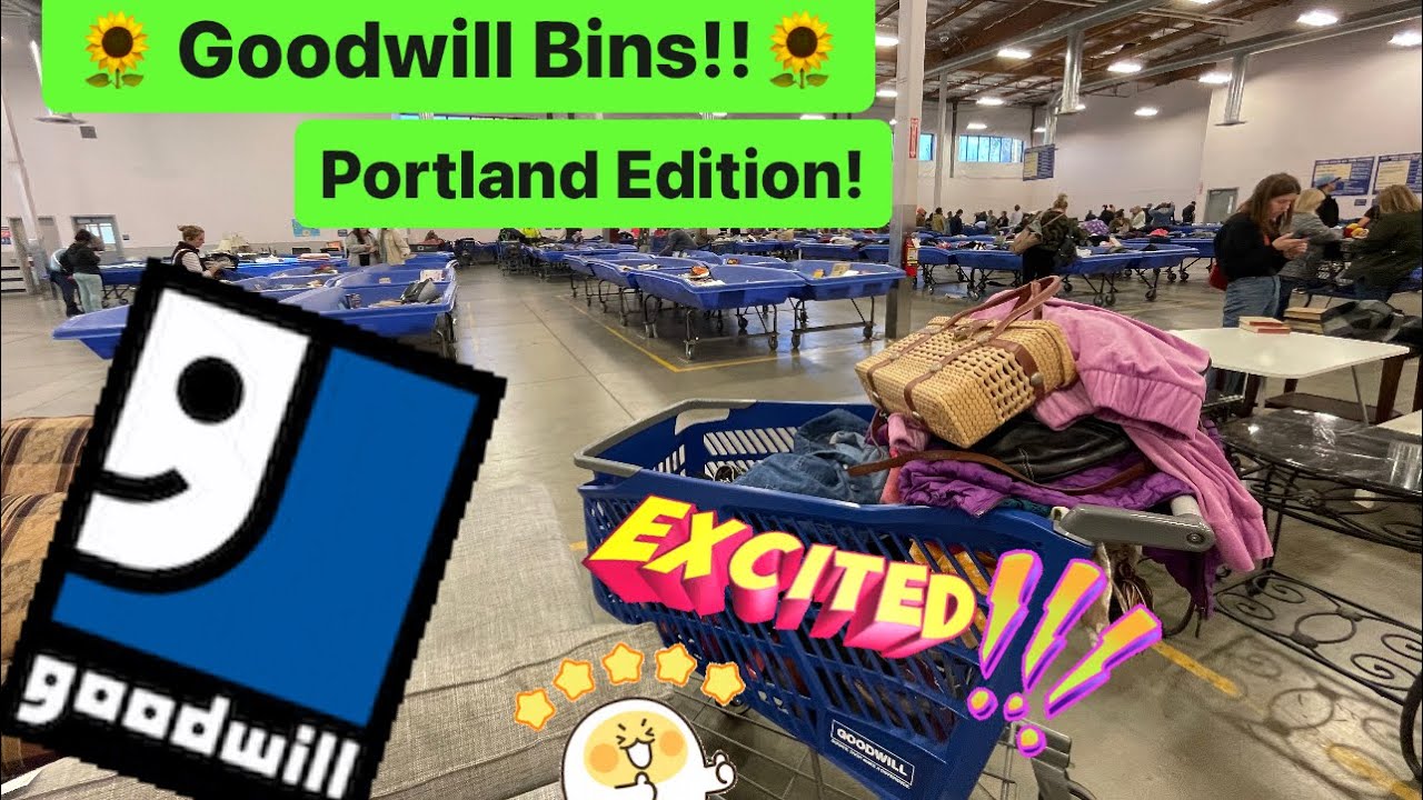 Let’s GO To Portland Goodwill Bins! 35 Pounds For Resale! Thrift With Me For EBay! + HAUL!