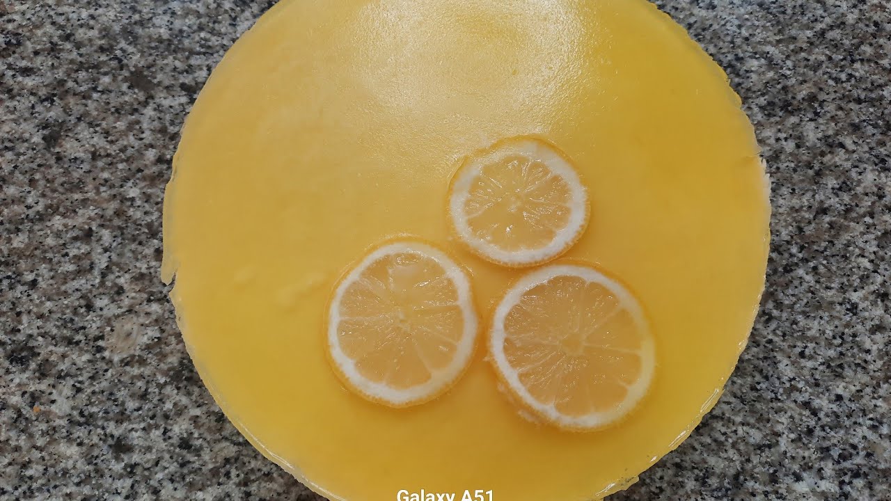Tarta de mus de limón para los amantes del limón sin horno. 