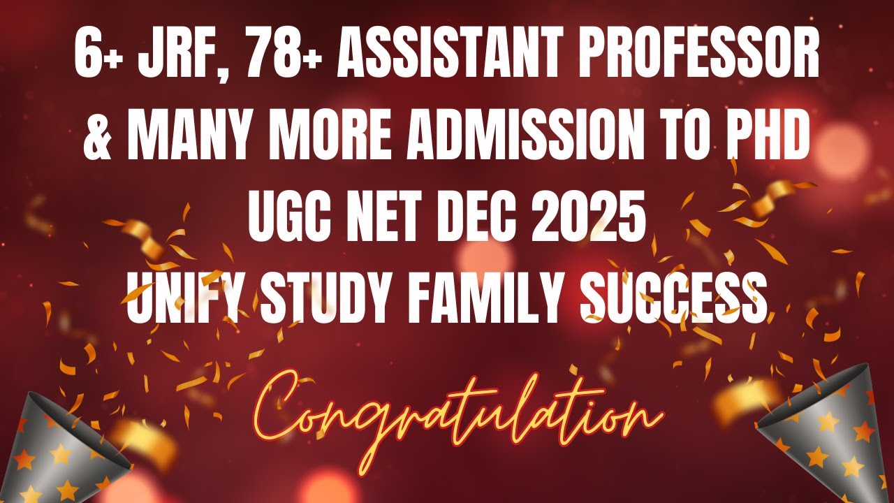 Massive Success 💥UGC NET Dec 2025 | Unify Study Family Biggest Success 🎯|UGC NET Dec 2025 Results