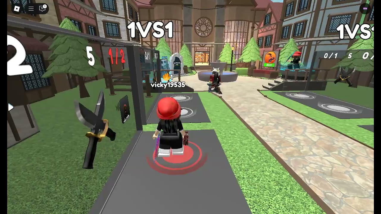 holi jugando a (duelos) de (roblox)