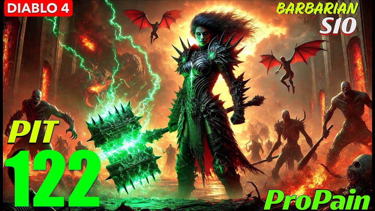 Diablo 4 Barbarian S10 Pit 122 - 14:30