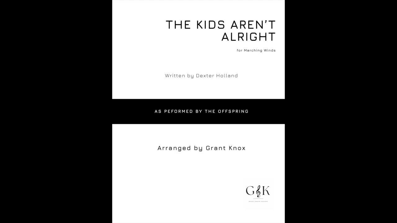 The Offspring: The Kids Aren't Alright (arr. Grant Knox)