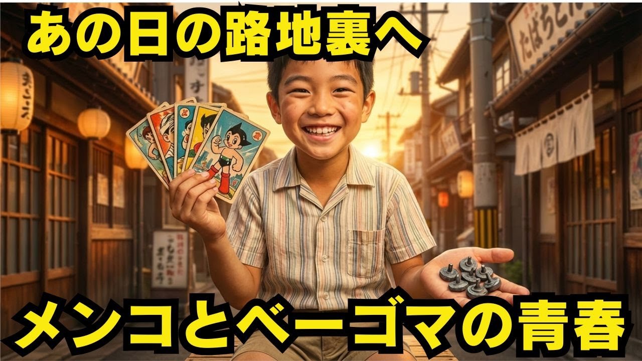 【昭和の路地裏】メンコとベーゴマの青春｜鼻水をすすりながら、それでも家に帰らなかった少年時代の決闘｜バイ、王様、ペチャ…【昭和ノスタルジー】
