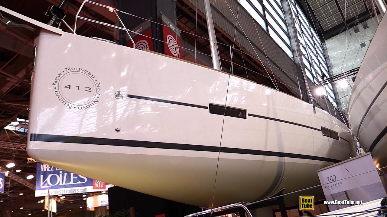 2016 Dufour 412 Grand Large Sailing Yacht - Deck and Interior Walkaround - 2015 Salon Nautique Paris