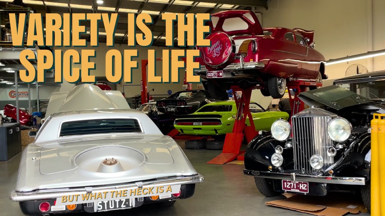 DEAN MARTIN'S Stutz, a Phantom III and a Mercury Hot Rod - all in a day's work at Creative Customs