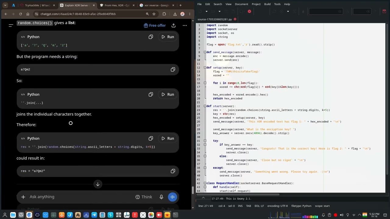 TryHackMe W1seGuy Walkthrough | Repeating XOR & Known-Plaintext Attack (KPA) Exploit