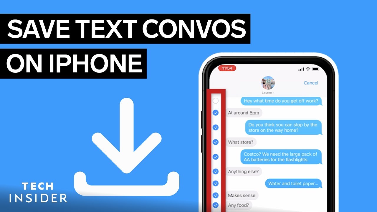 Как сохранить текстовое сообщение на iPhone