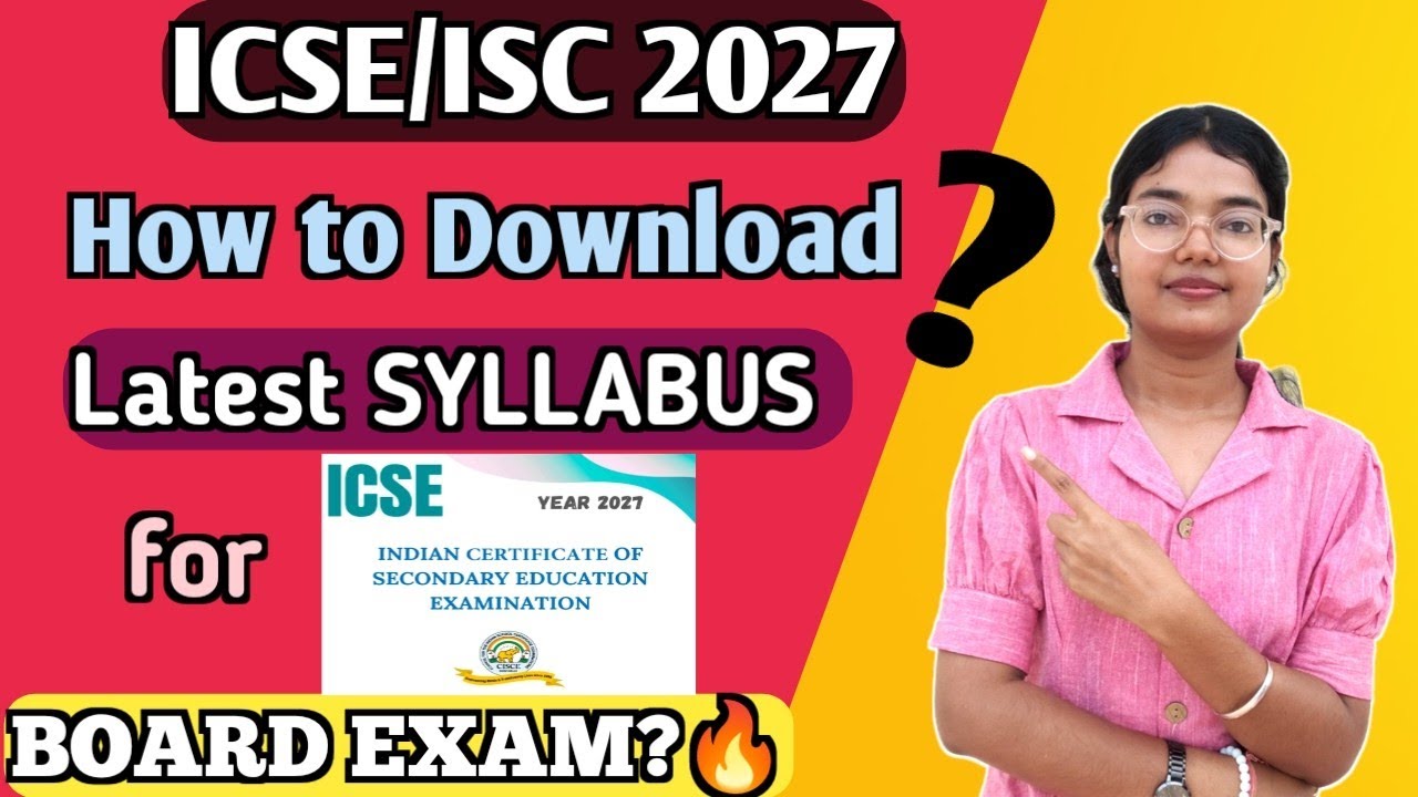 ICSE/ISC 2027: How to Download the LATEST SYLLABUS🔥 | Cisce 2027 Board EXAM