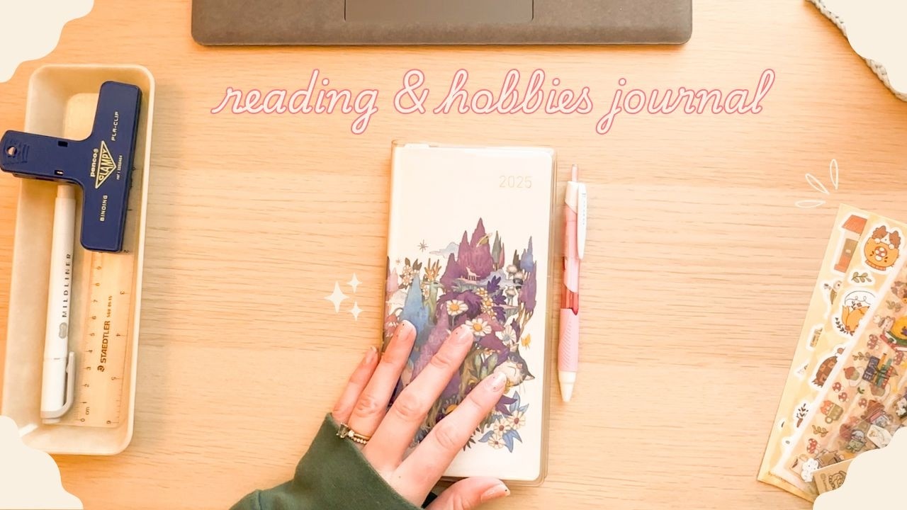 Hobby Journal Setup 📚 hobonichi weeks media, reading, hobbies journal