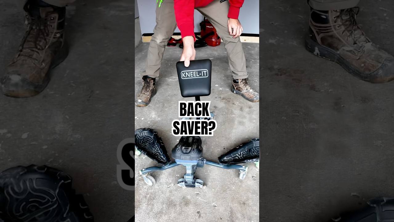 Back Saver? Rolling knee Pads and Chest Support #tools #construction