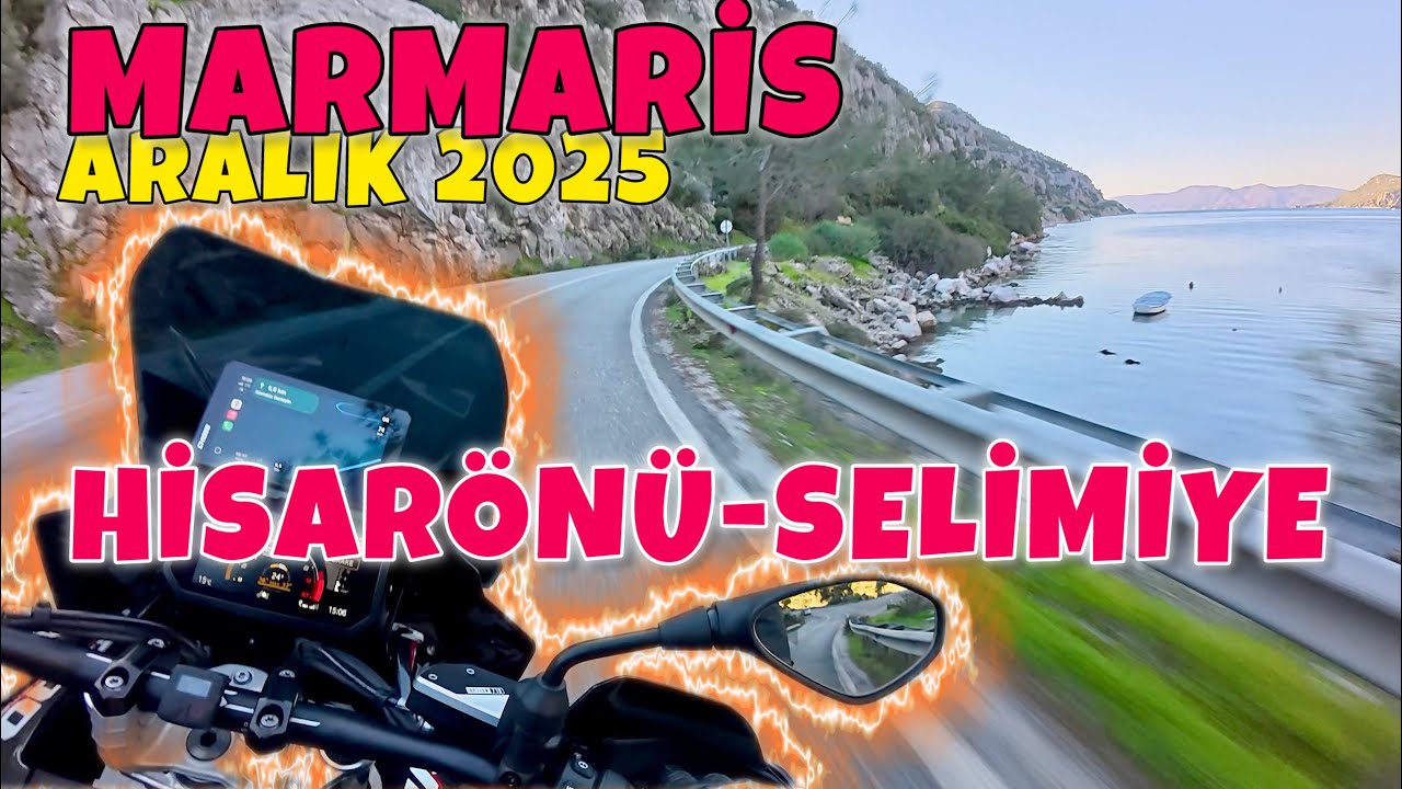 Aralık 2025 MARMARİS | Hisarönü-Selimiye | Manzara Mükemmel! | BMW R 1300 GS Adventure | 4K