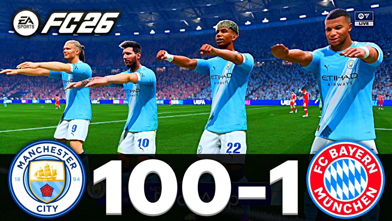 FIFA 23 - MESSI, RONALDO, MBAPPE, NEYMAR, ALL STARS | MANCHESTER CITY 100-1 fc bayern