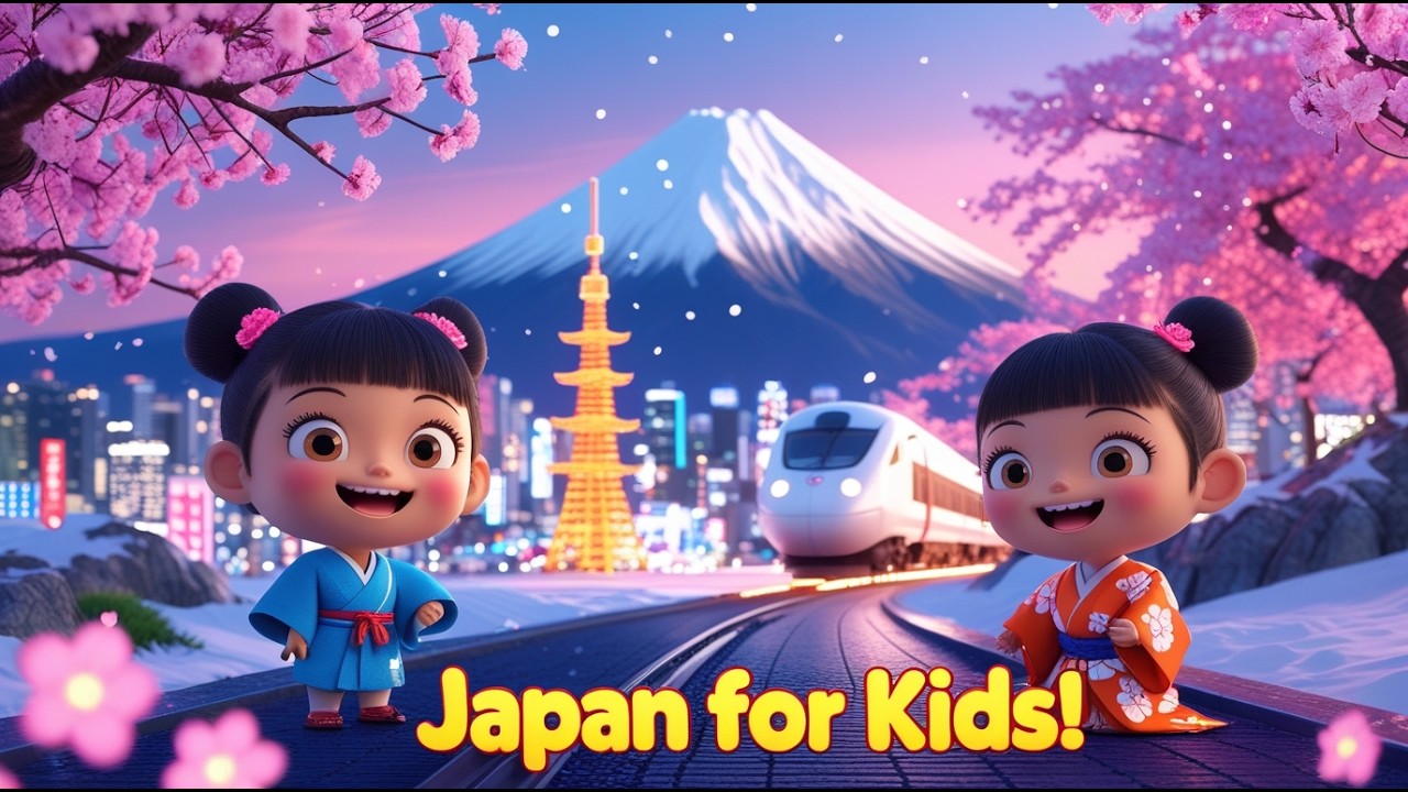 Japan for Kids 🌸 | Fun Learning Song About Japanese Culture, Food & Cherry Blossoms