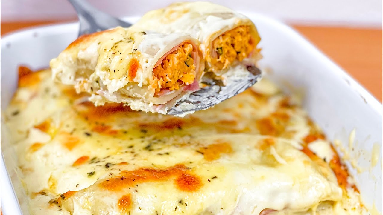 VEJA COMO FIZ ESSE JANTAR MEGA FÁCIL E DELICIOSO | FEITO COM MASSA DE PASTEL | Gabriel Freitas
