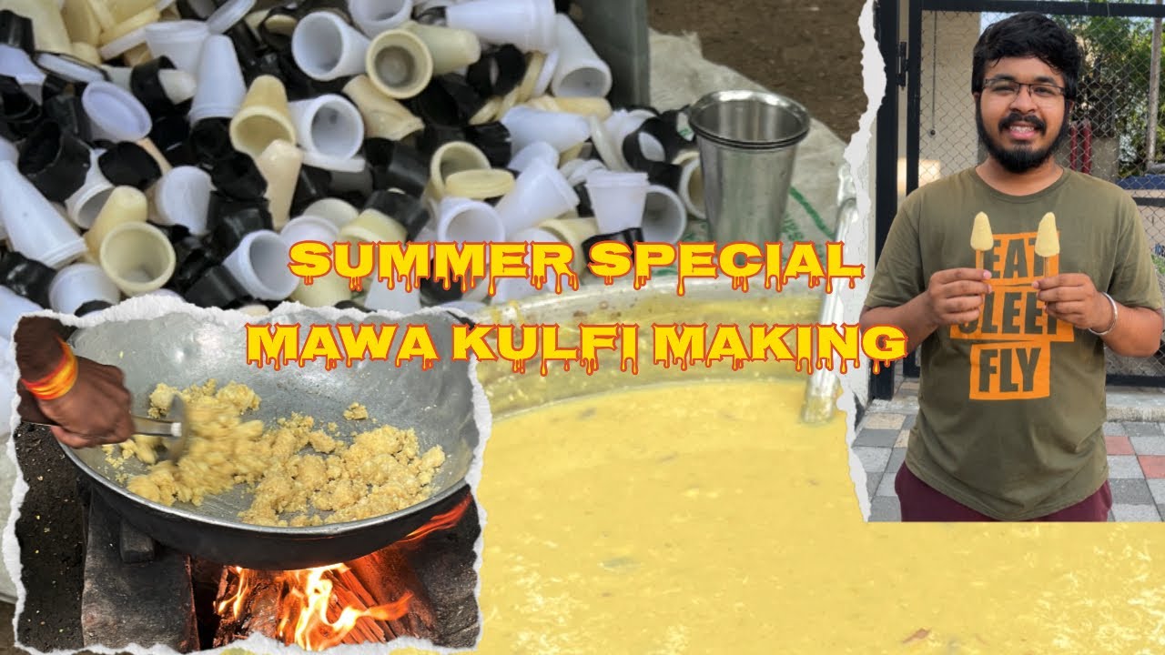 Special Mawa kulfi making | Street Food Nagpur | food scientist #streetfoodindia #nagpurfoodies