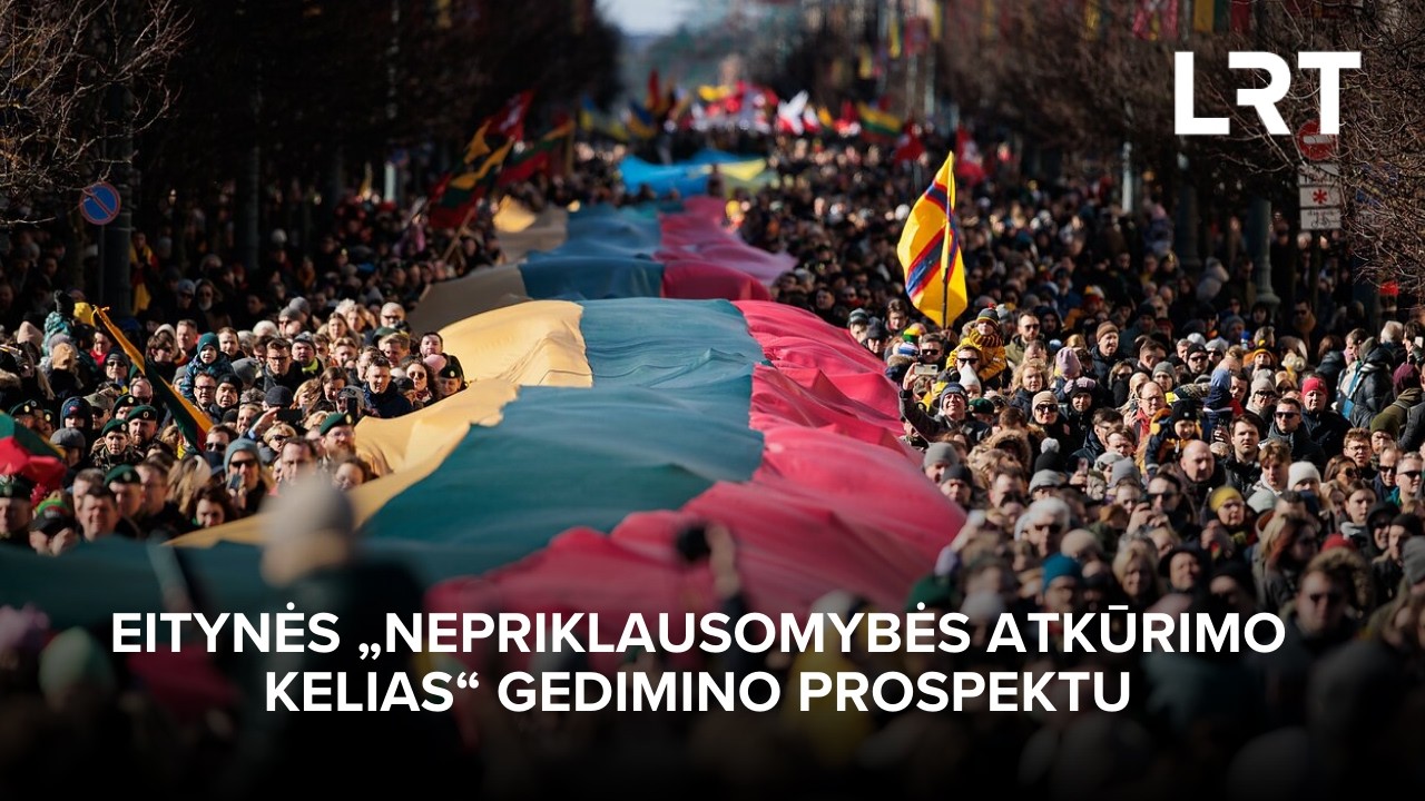 Eitynės „Nepriklausomybės atkūrimo kelias“ Gedimino prospektu | 2026-03-11
