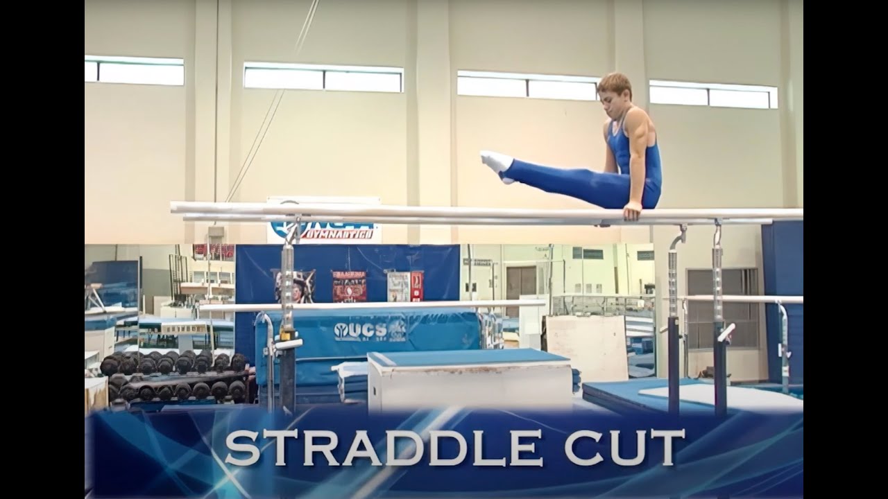 Parallel Bars Skills and Drills - Straddle Cut - Coach Mark Williams