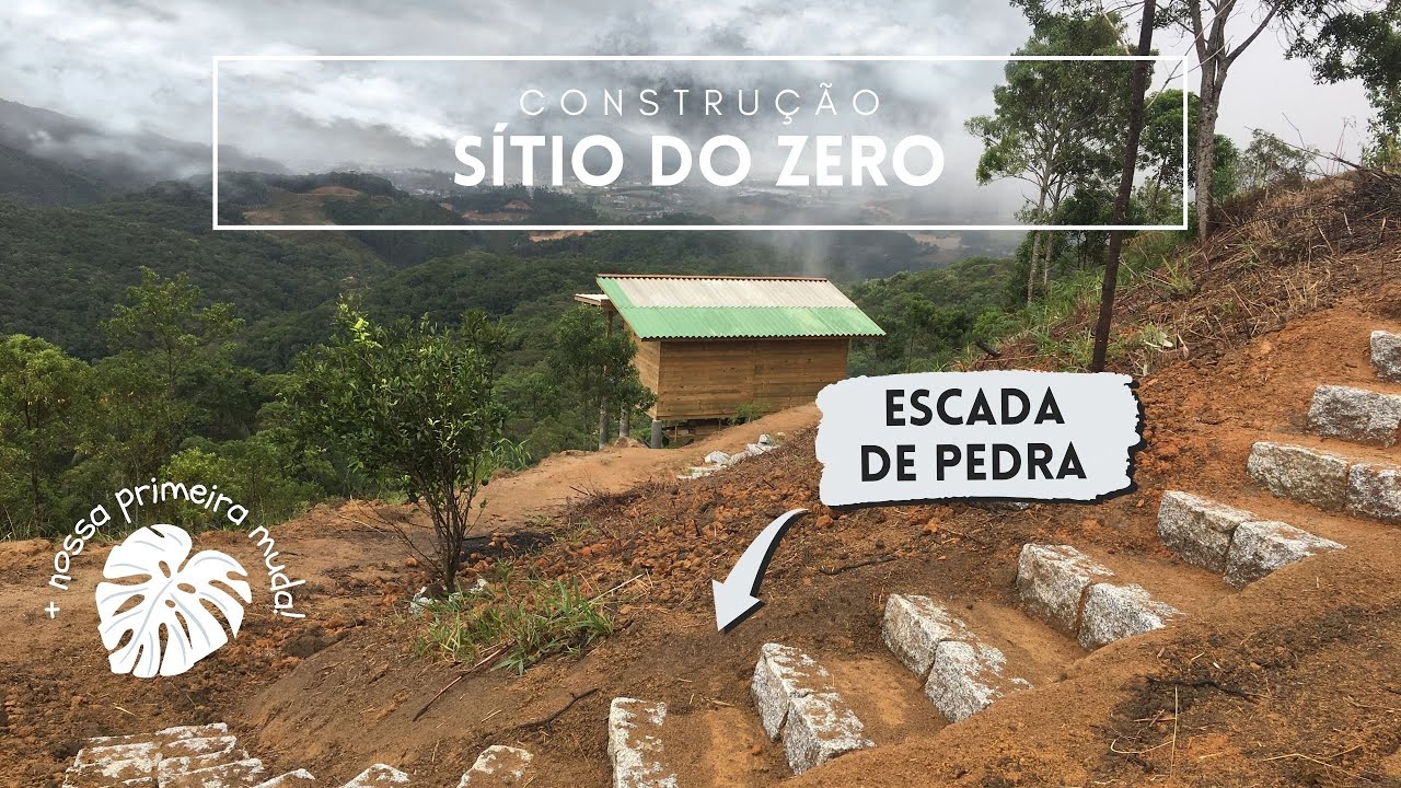 SÍTIO DO ZERO I Construção de uma escada de pedra I Melhorando os acessos I Primeira muda– SZ#20