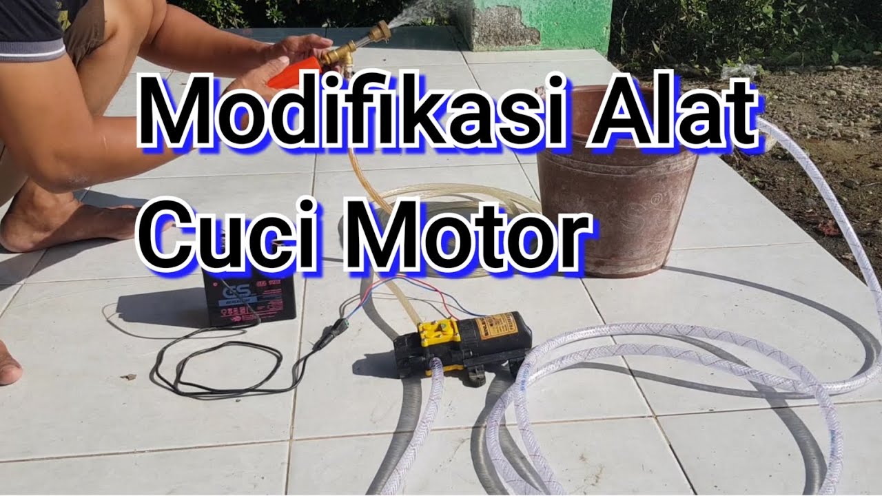 Modifikasi Alat Cuci Motor - steam motor