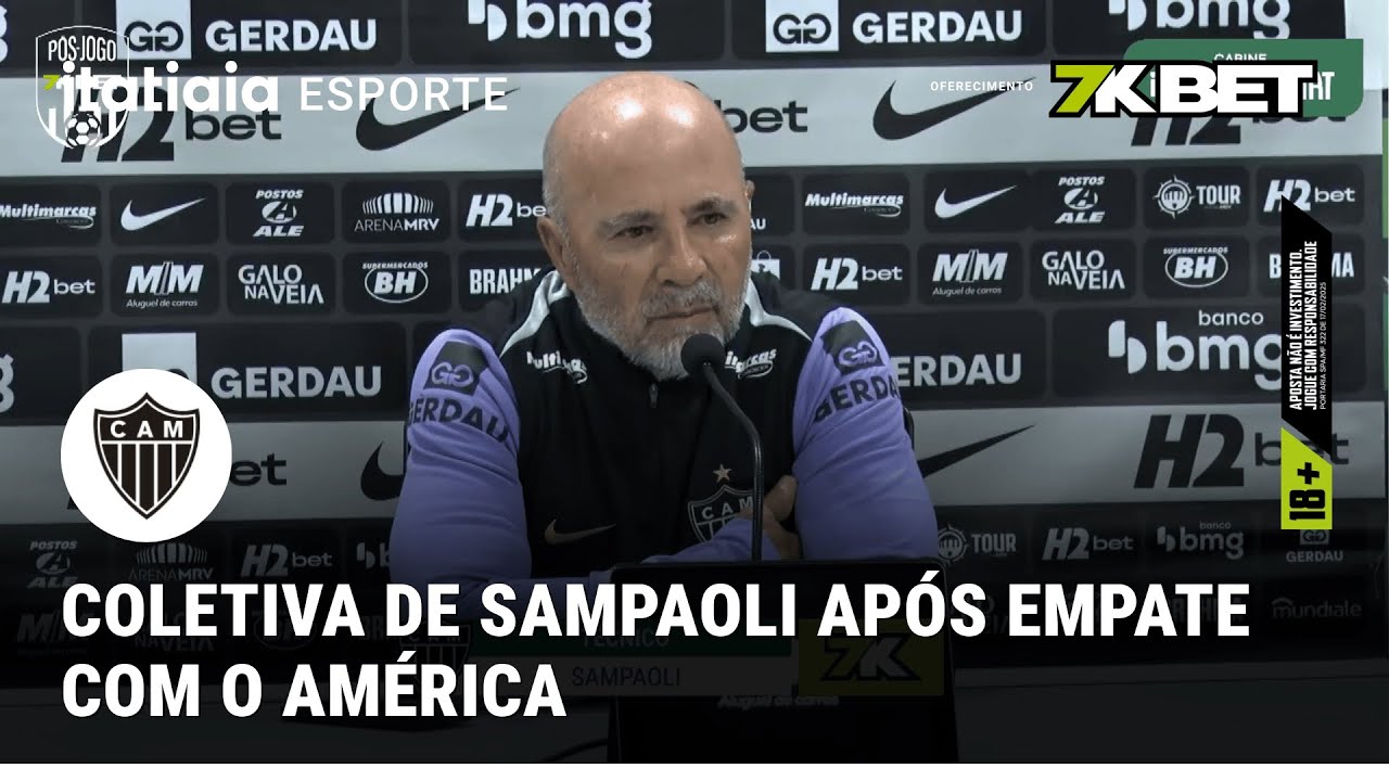 SAMPAOLI FALA SOBRE ATUAÇÃO DE REFORÇOS, EMPATE COM AMÉRICA E CLÁSSICO COM AMÉRICA