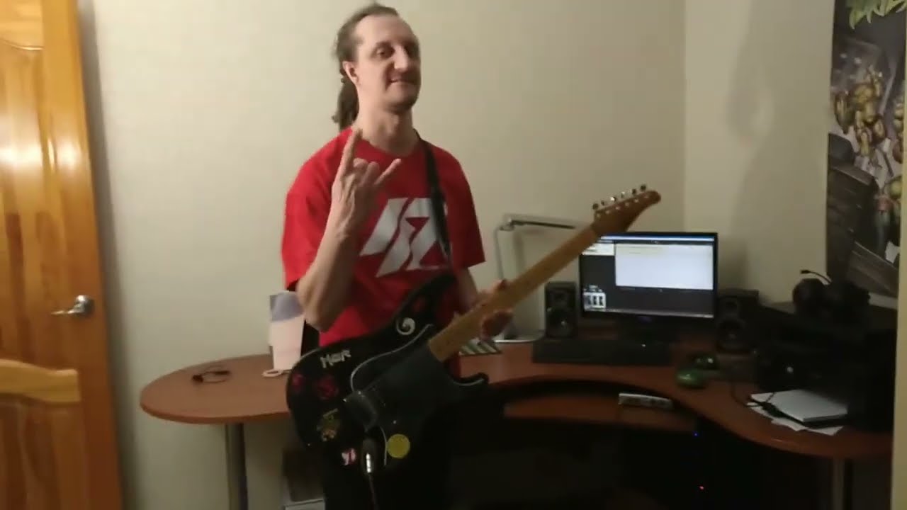 Shabnak guitar technique / Моя новая техника игры на гитаре