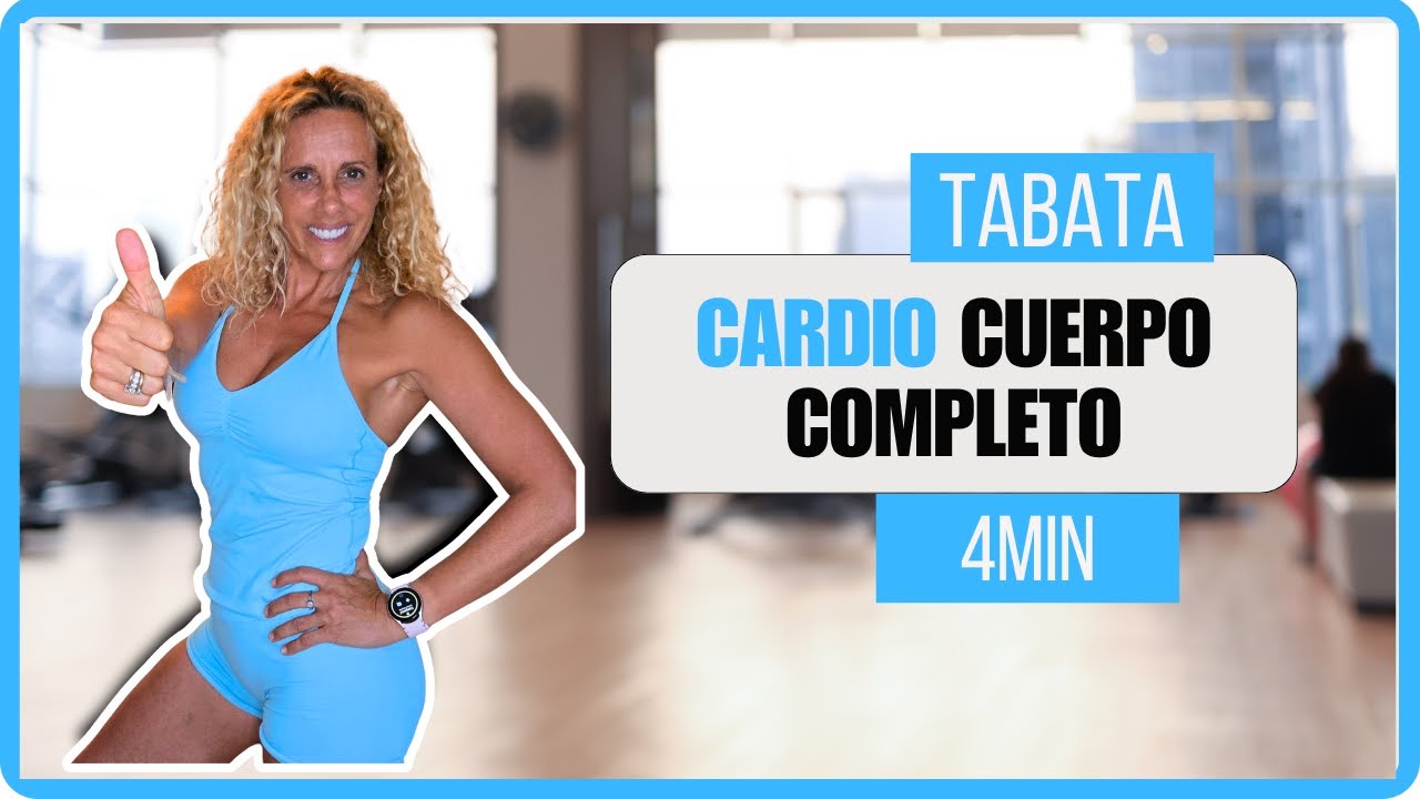 TABATA #1 CARDIO para todo el cuerpo. Adelgazar en 4 minutos. Desde casa 🏡