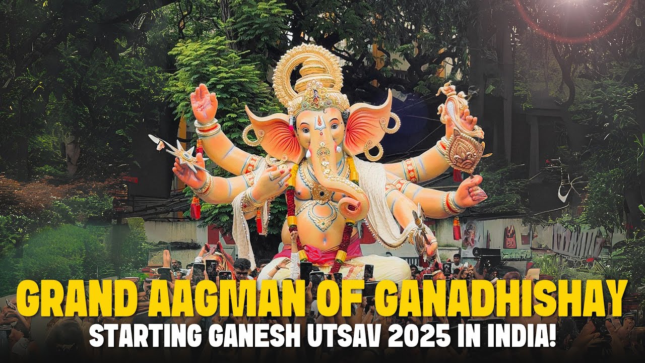 Ganadhishay Aagman – India’s First Ganpati Arrival This Year! | Surat Ganesh Utsav | Vatsal Jariwala