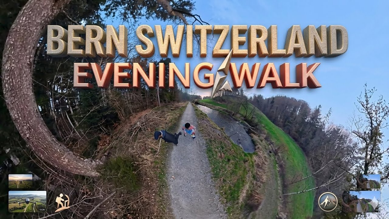 A Peaceful Evening Walk in Bern, Switzerland• Bern's 360° Forest Exploration.