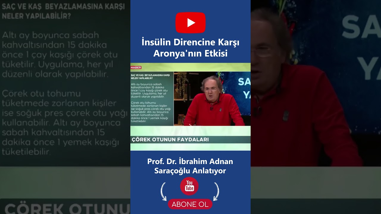 İns&uuml;lin Direncine Karşı Aronya'nın Etkisi | Prof Saracoglu
