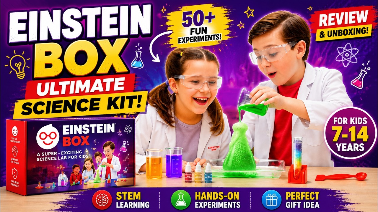 Birthday Gift Idea for Kids 7-14 Years 🎁 | Einstein Box Science Kit Review