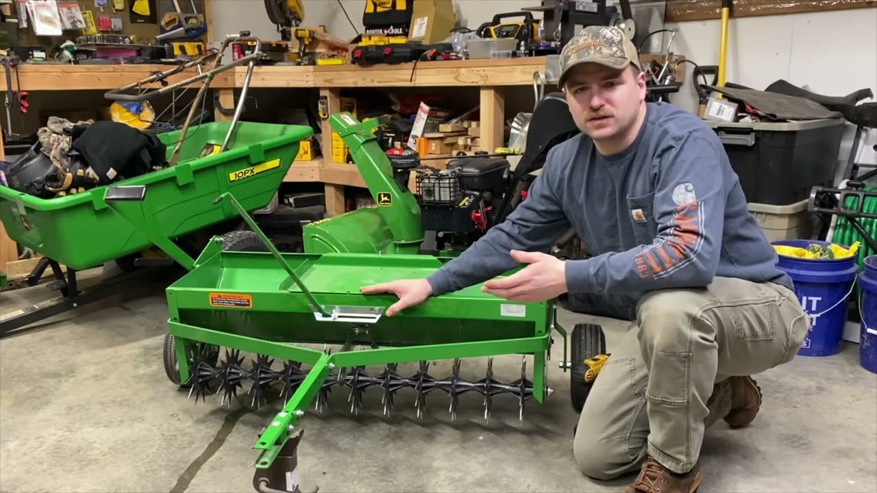 John Deere Aerator Spreader Weight Tray Upgrade