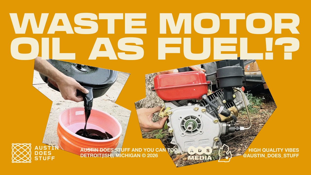Can a 196cc diesel engine run on Waste Motor Oil (WMO)?