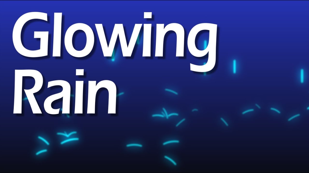 Glowing Rain Loop Video Background