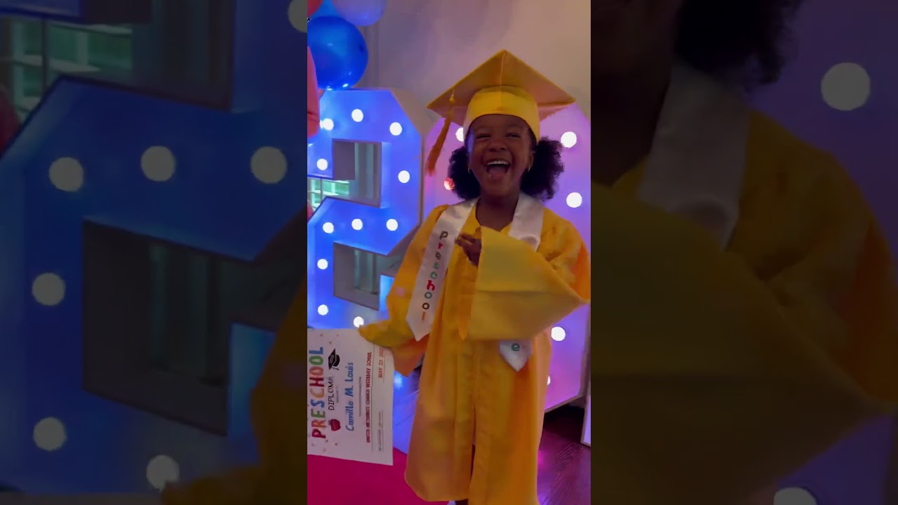 Our little preschool graduate &hearts;️