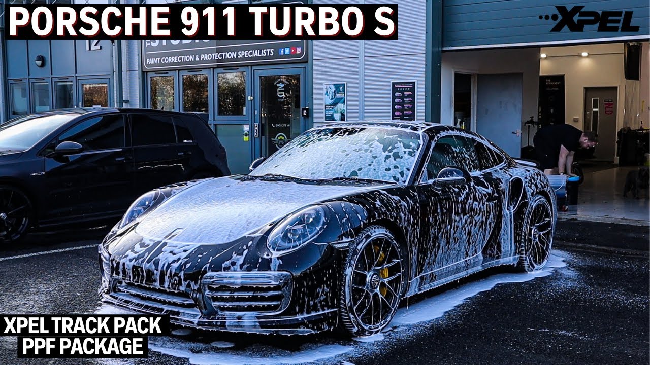 Porsche 911 Turbo S at The Studio for our Xpel Ultimate Plus Track Pack PPF Package!