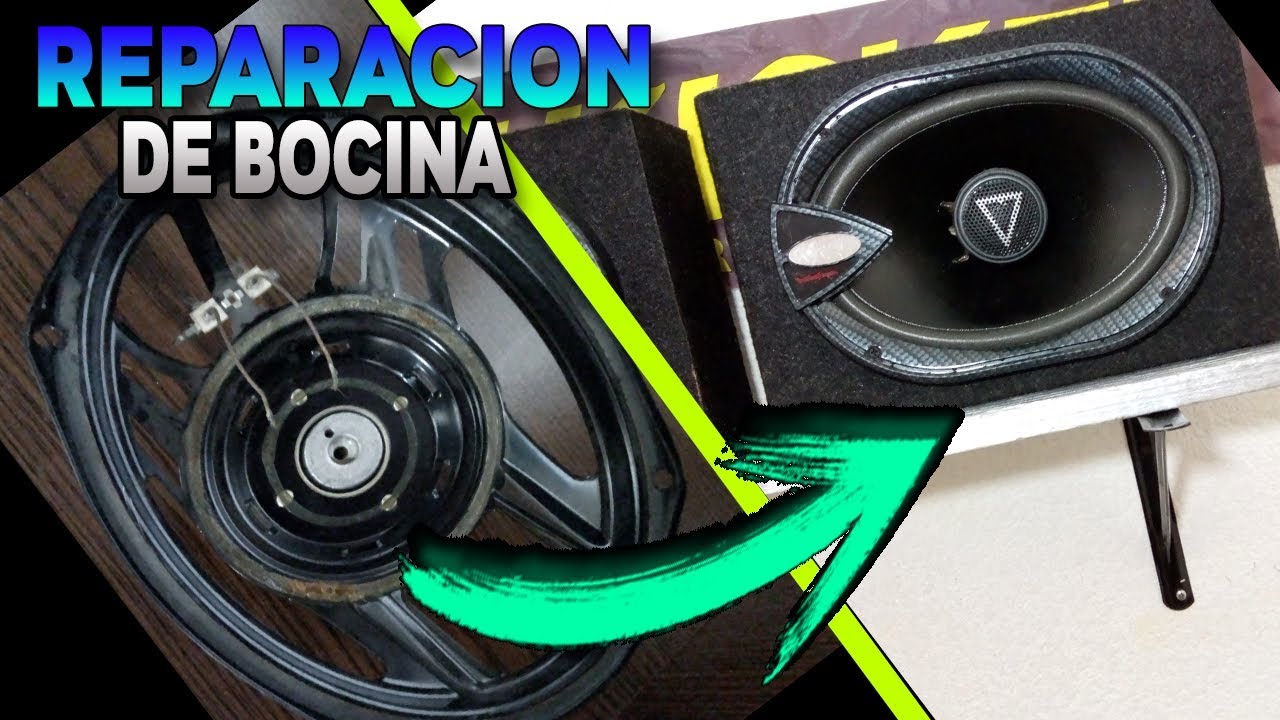 COMO REPARAR UNA BOCINA 6x9 COMPLETA