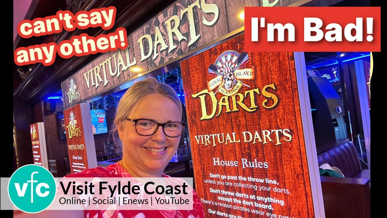 I'm Bad! Join me for Virtual Darts at Coral Island Blackpool!