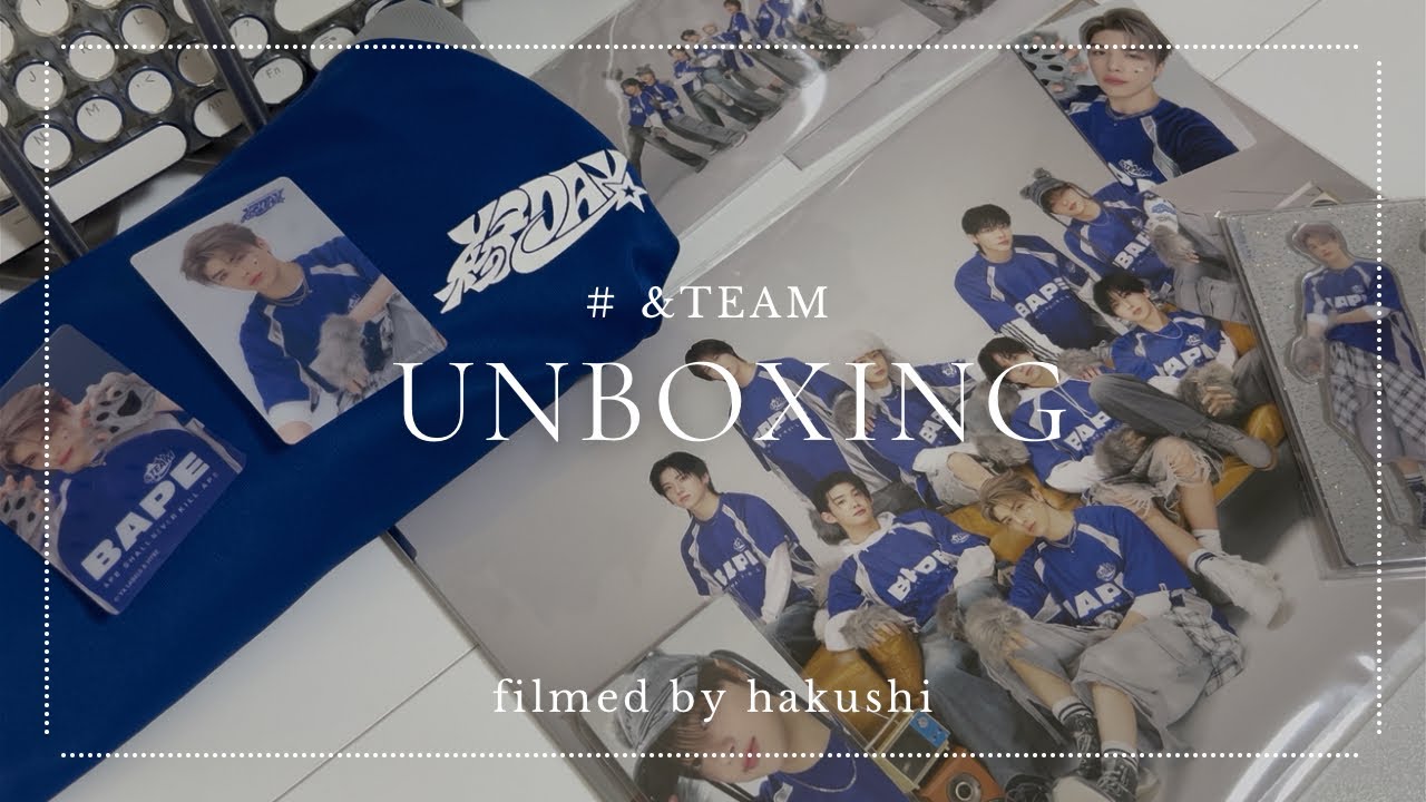 unboxing｜&TEAMのグッズ購入品紹介🛒縁DAYグッズが可愛すぎる💙🐺