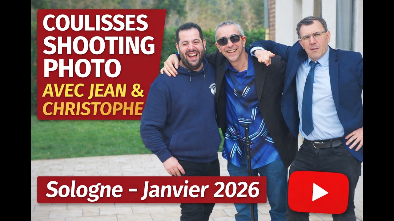 Les coulisses de mon shooting photo en Sologne avec Jean & Christophe - Personal Branding 2026 !
