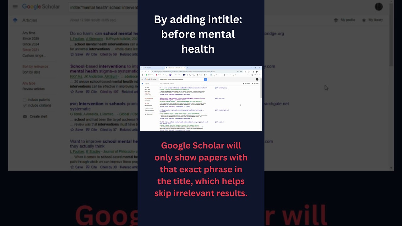 Google Scholar Hacks to Find Research Papers FAST   #researchtips #researchscholar  #education